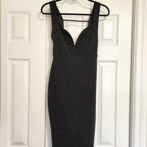 Sexy Evening Doll Black Shimmer Dress